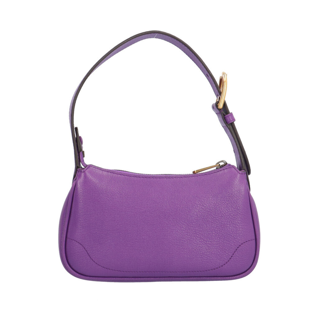 GUCCI Authentic Purple Leather GG Marmont Bag - Picture 3 of 7